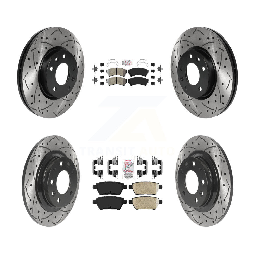 Transit Auto KDA-101773 Disc Brake Kit for 2006-2013 Mazda 6, Lincoln MKZ, Ford Fusion & more - Front and Rear product image