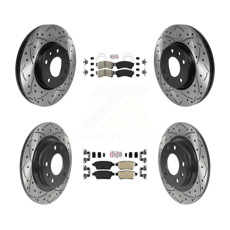 Transit Auto KDA-101774 Disc Brake Kit for 2006-2013 Mazda 6, Lincoln MKZ, Ford Fusion & more - Front and Rear product image