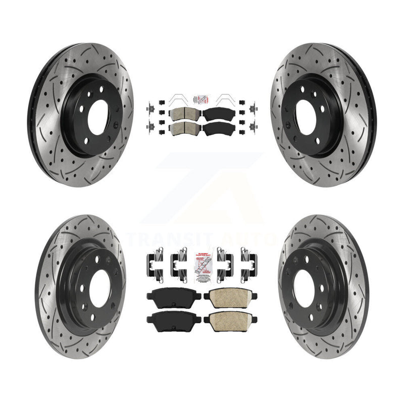 Transit Auto KDA-101775 Disc Brake Kit for 2006-2013 Mazda 6, Lincoln MKZ, Ford Fusion & more - Front and Rear product image