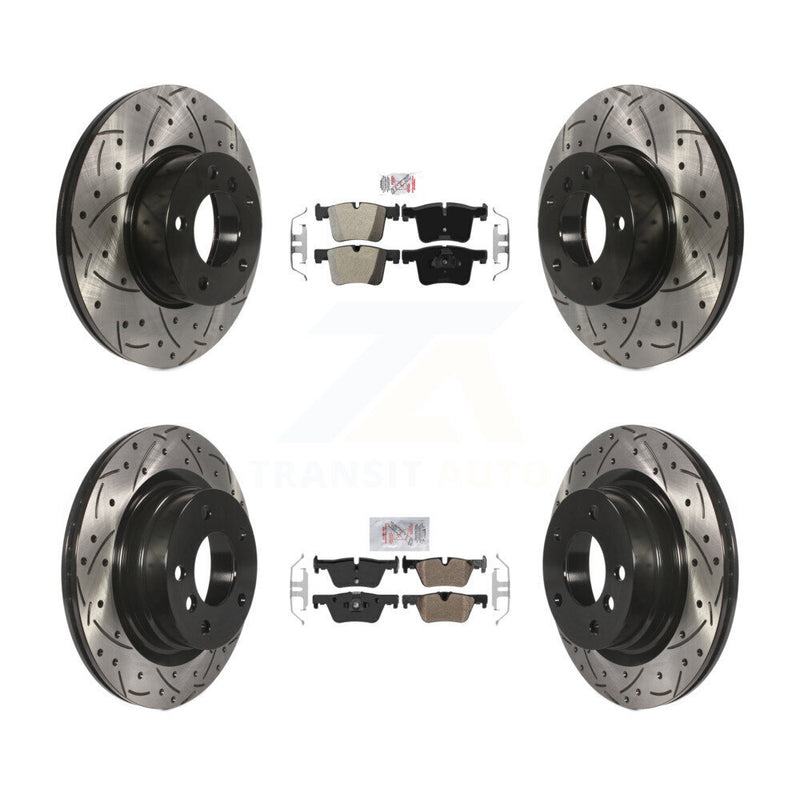 Transit Auto KDA-101776 Disc Brake Kit for 2013-2018 BMW 328d, BMW 320i - Front and Rear product image
