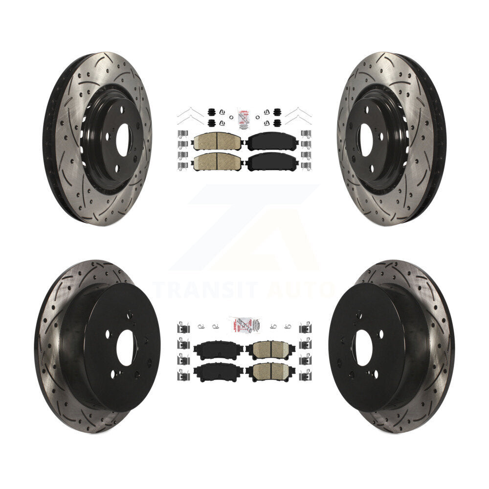 Transit Auto KDA-101799 Disc Brake Kit for 2010-2020 Toyota Highlander, Toyota Sienna, Lexus RX350 & more - Front and Rear product image