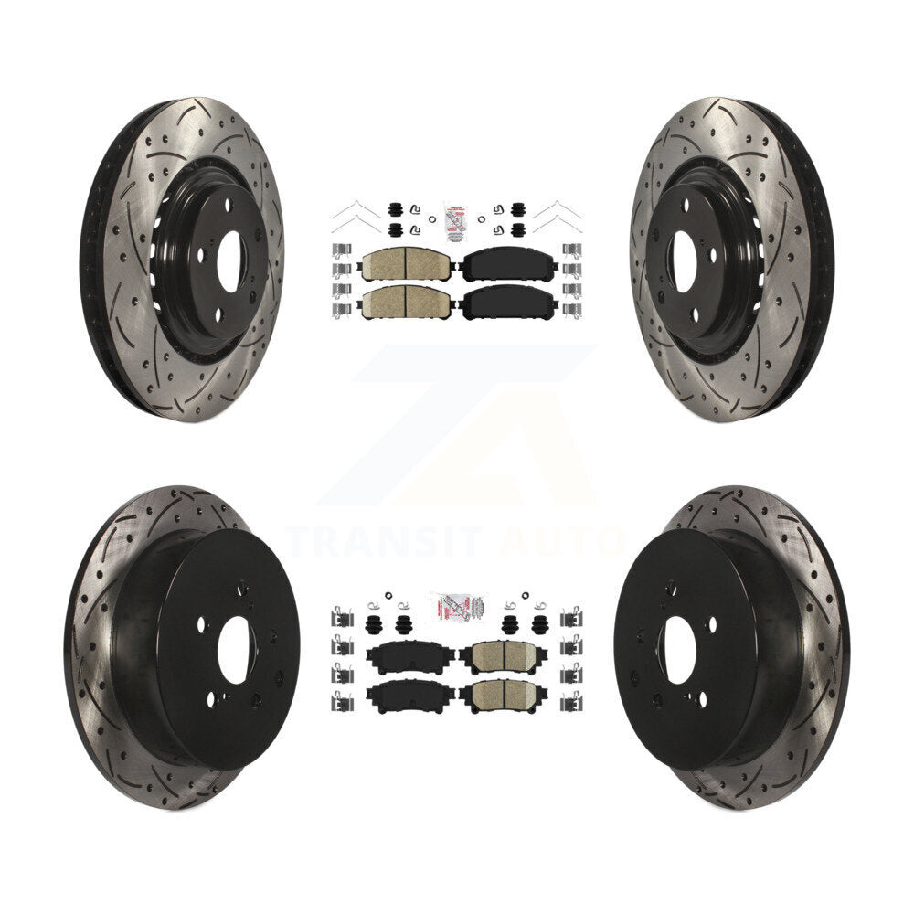 Transit Auto KDA-101800 Disc Brake Kit for 2010-2020 Toyota Highlander, Toyota Sienna, Lexus RX350 & more - Front and Rear product image