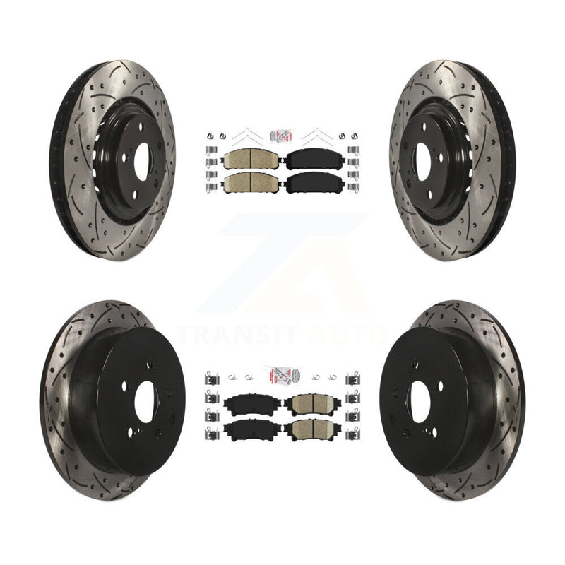 Transit Auto KDA-101801 Disc Brake Kit for 2010-2020 Toyota Highlander, Toyota Sienna, Lexus RX350 & more - Front and Rear product image