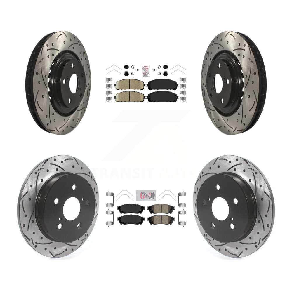Transit Auto KDA-101804 Disc Brake Kit for 2015-2021 Lexus NX300, Lexus NX200t, Lexus NX300h - Front and Rear product image
