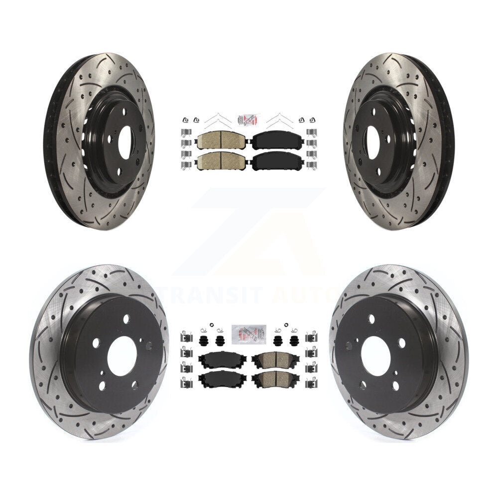 Transit Auto KDA-101805 Disc Brake Kit for 2015-2021 Lexus NX300, Lexus NX200t, Lexus NX300h - Front and Rear product image