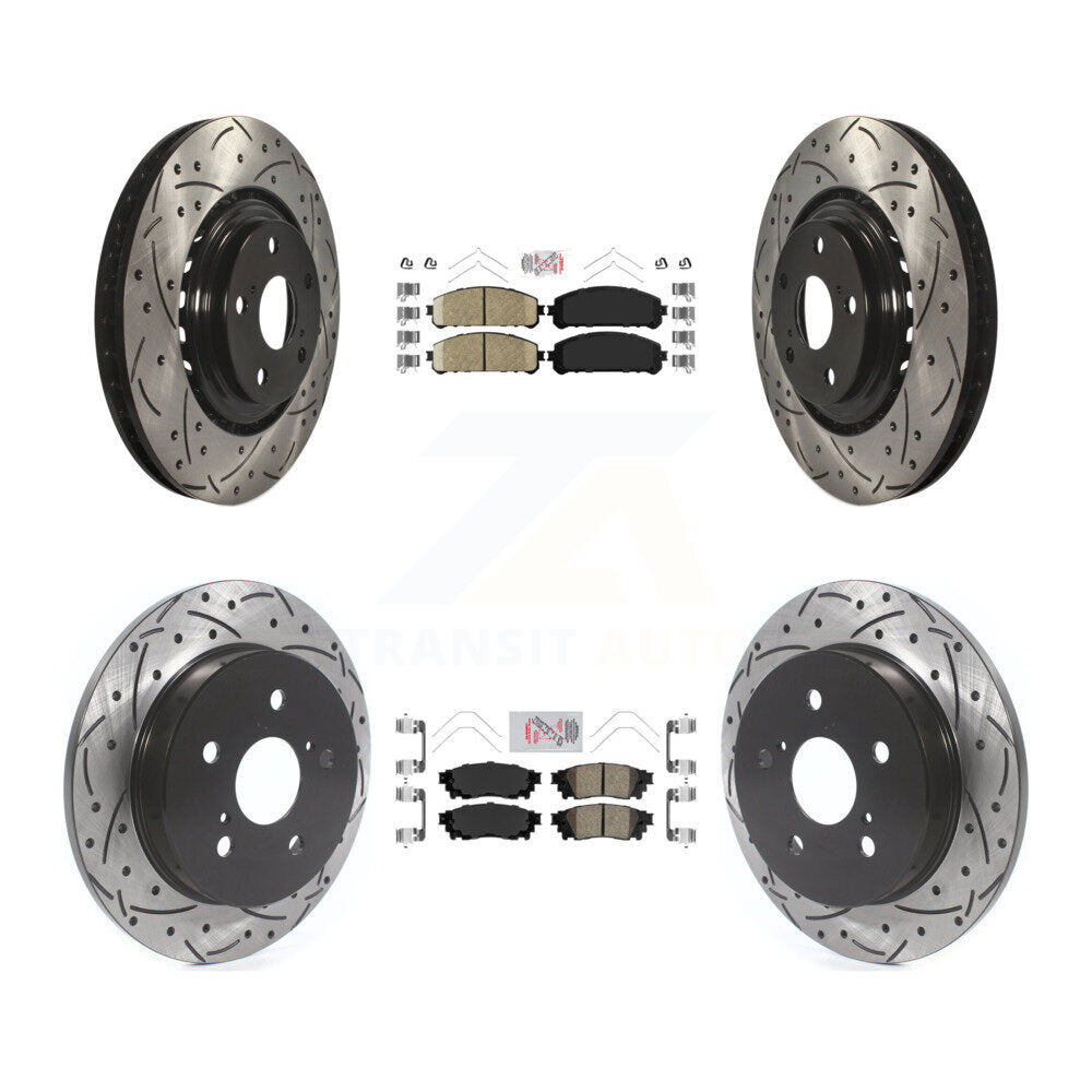 Transit Auto KDA-101806 Disc Brake Kit for 2015-2021 Lexus NX300, Lexus NX200t, Lexus NX300h - Front and Rear product image