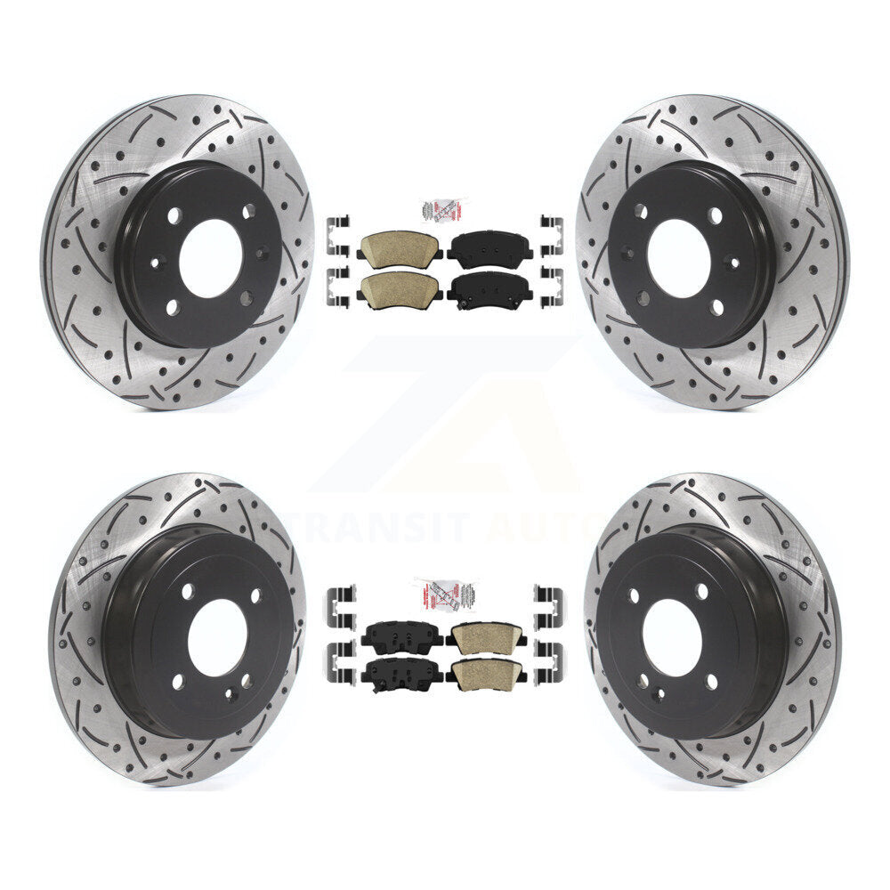 Transit Auto KDA-101815 Disc Brake Kit for 2012-2018 Kia Rio, Hyundai Accent - Front and Rear product image