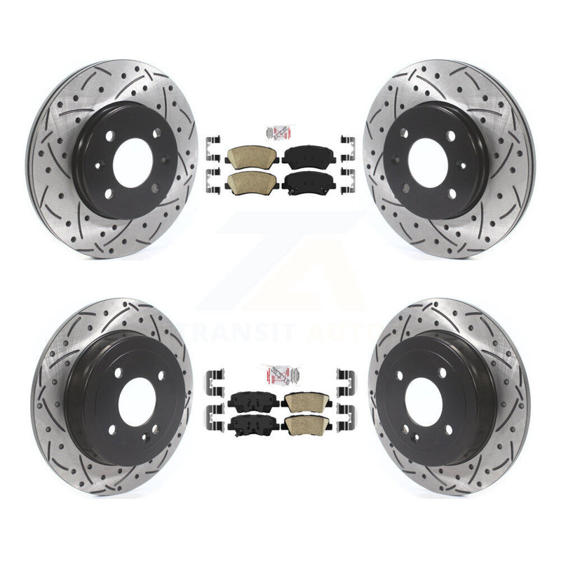 Transit Auto KDA-101815 Disc Brake Kit for 2012-2018 Kia Rio, Hyundai Accent - Front and Rear product image