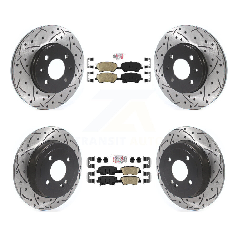 Transit Auto KDA-101816 Disc Brake Kit for 2012-2018 Kia Rio, Hyundai Accent - Front and Rear product image
