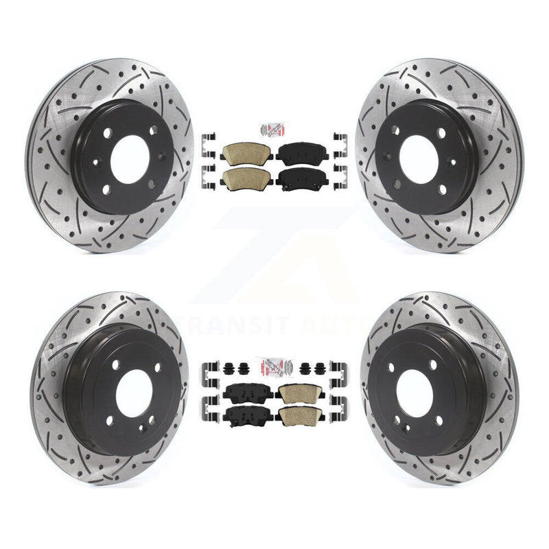 Transit Auto KDA-101816 Disc Brake Kit for 2012-2018 Kia Rio, Hyundai Accent - Front and Rear product image