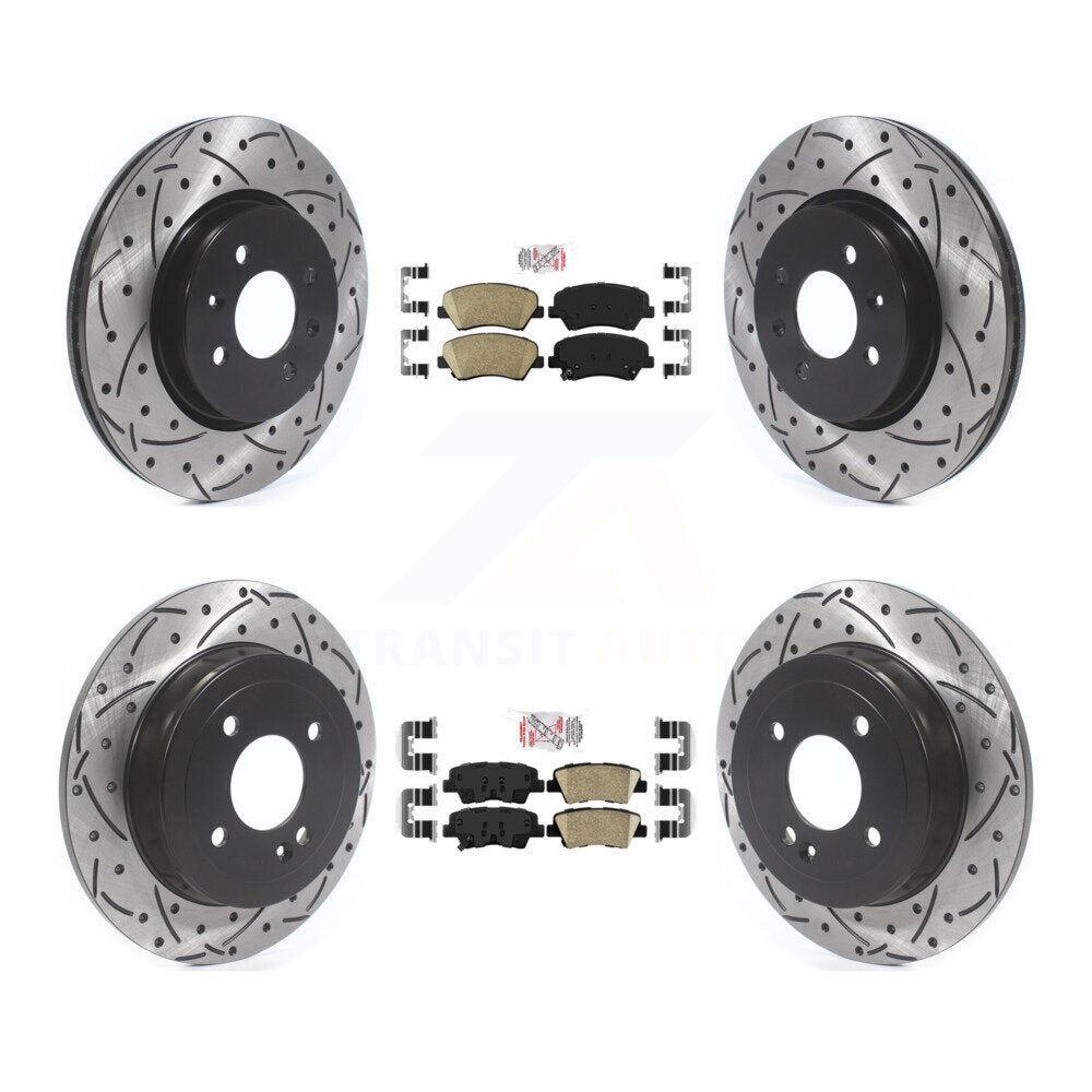 Transit Auto KDA-101817 Disc Brake Kit for 2012-2017 Kia Rio - Front and Rear product image