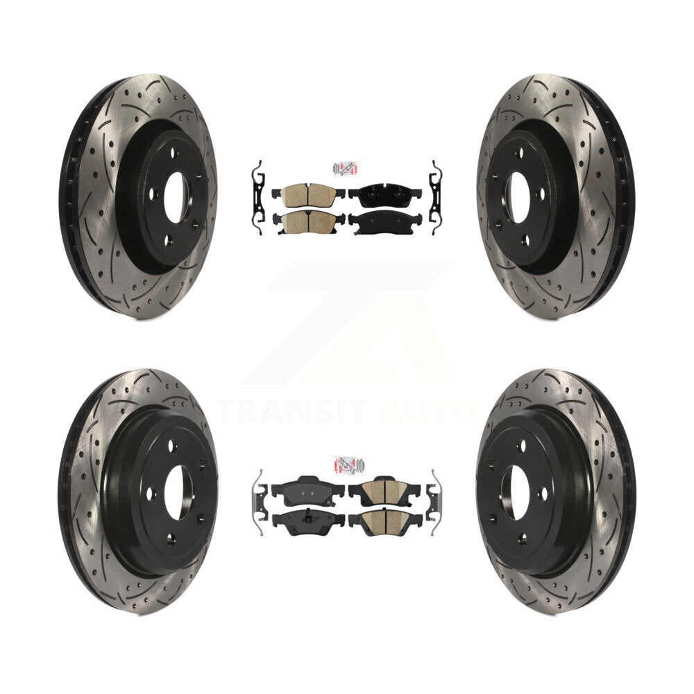 Transit Auto KDA-101818 Disc Brake Kit for 2022 Jeep Grand Cherokee WK - Front and Rear product image