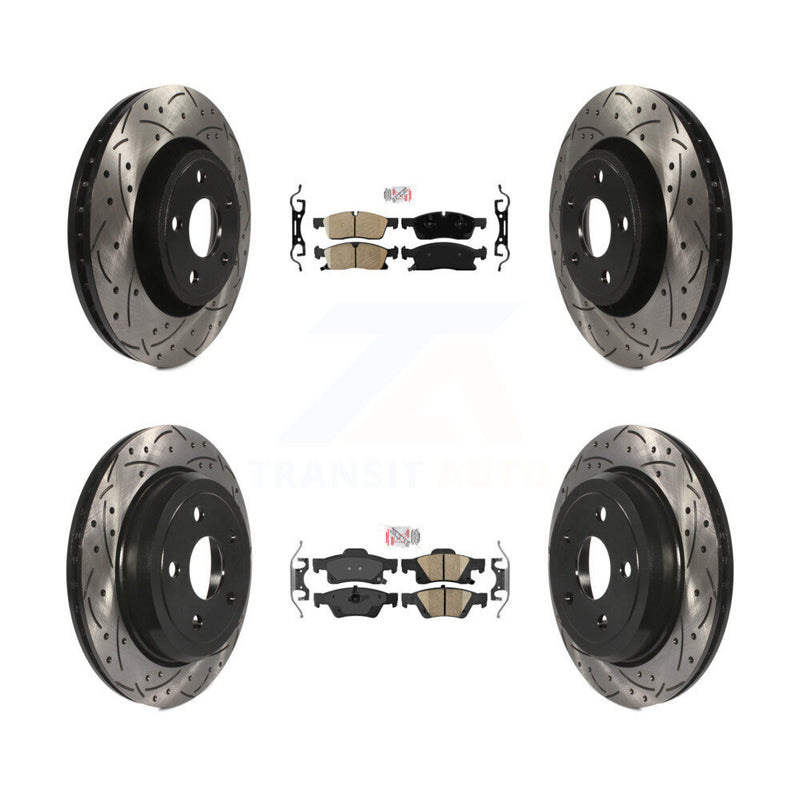 Transit Auto KDA-101818 Disc Brake Kit for 2022 Jeep Grand Cherokee WK - Front and Rear product image