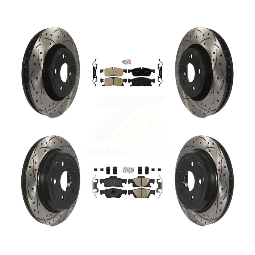 Transit Auto KDA-101819 Disc Brake Kit for 2022 Jeep Grand Cherokee WK - Front and Rear product image