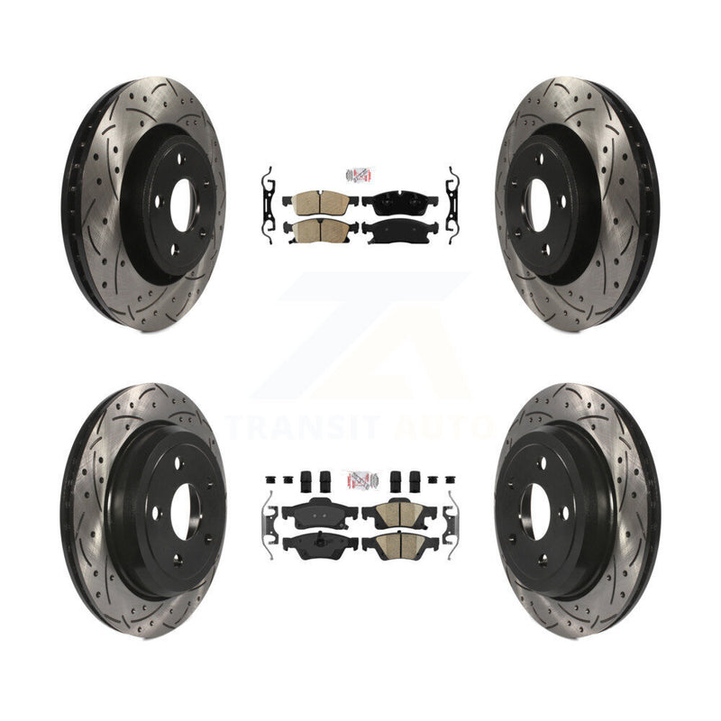 Transit Auto KDA-101819 Disc Brake Kit for 2022 Jeep Grand Cherokee WK - Front and Rear product image