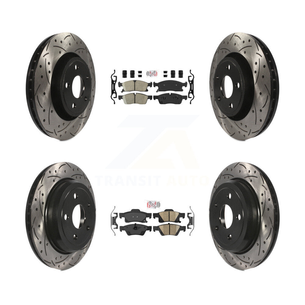 Transit Auto KDA-101822 Disc Brake Kit for 2022 Jeep Grand Cherokee WK - Front and Rear product image