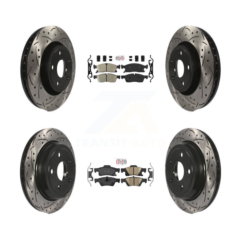 Transit Auto KDA-101822 Disc Brake Kit for 2022 Jeep Grand Cherokee WK - Front and Rear product image