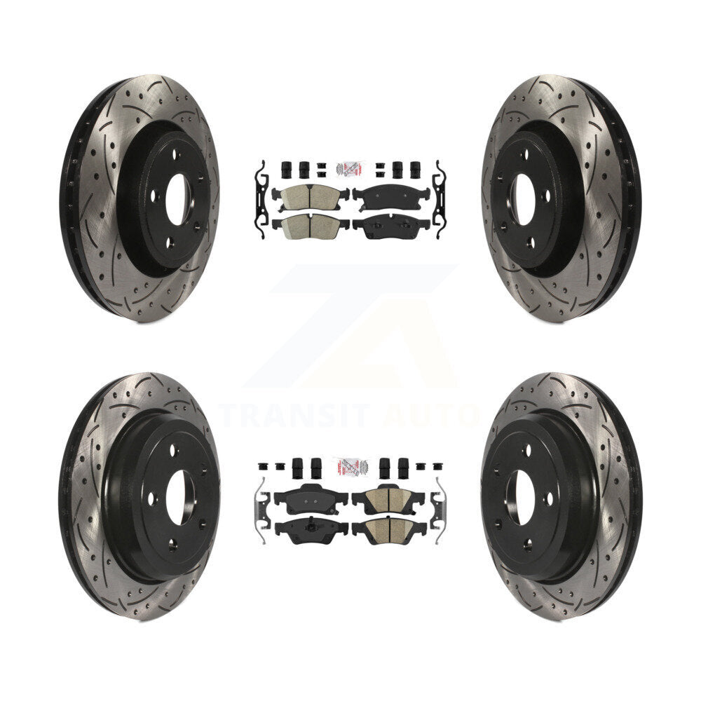 Transit Auto KDA-101823 Disc Brake Kit for 2022 Jeep Grand Cherokee WK - Front and Rear product image