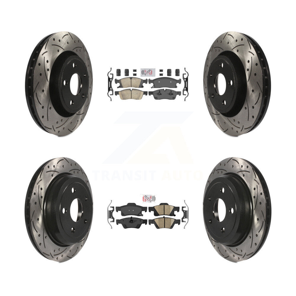 Transit Auto KDA-101826 Disc Brake Kit for 2022 Jeep Grand Cherokee WK - Front and Rear product image