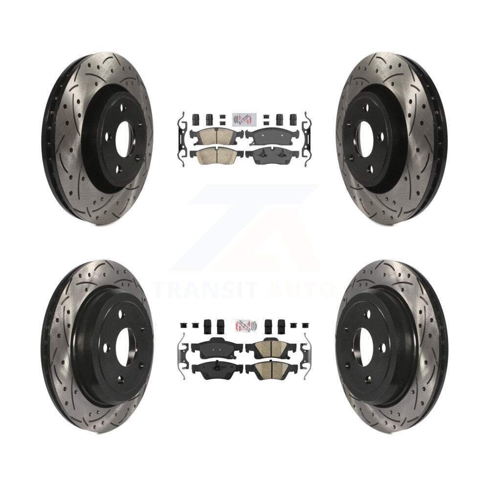Transit Auto KDA-101827 Disc Brake Kit for 2022 Jeep Grand Cherokee WK - Front and Rear product image