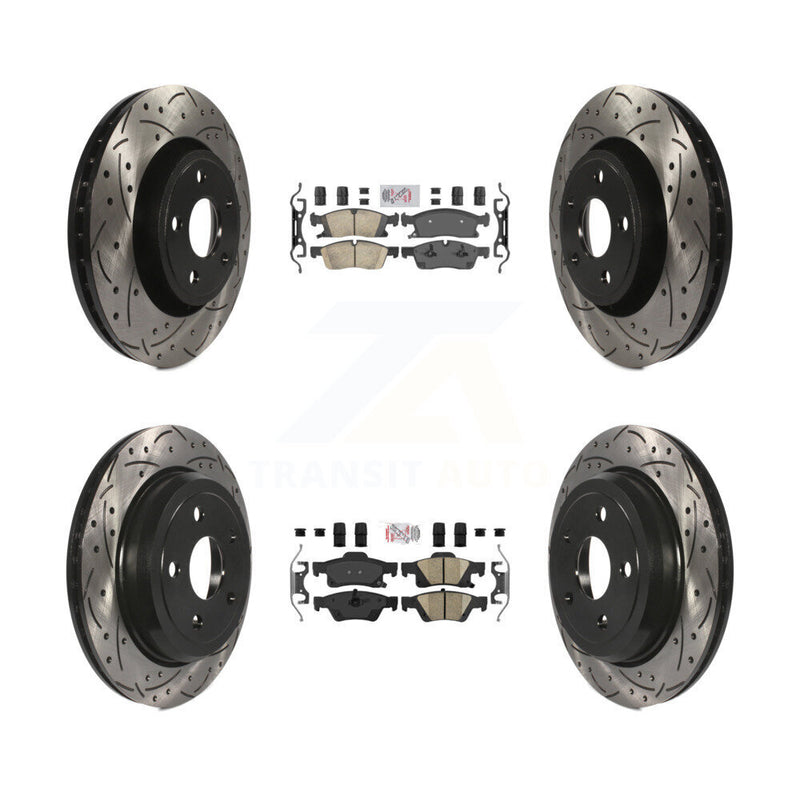 Transit Auto KDA-101827 Disc Brake Kit for 2022 Jeep Grand Cherokee WK - Front and Rear product image