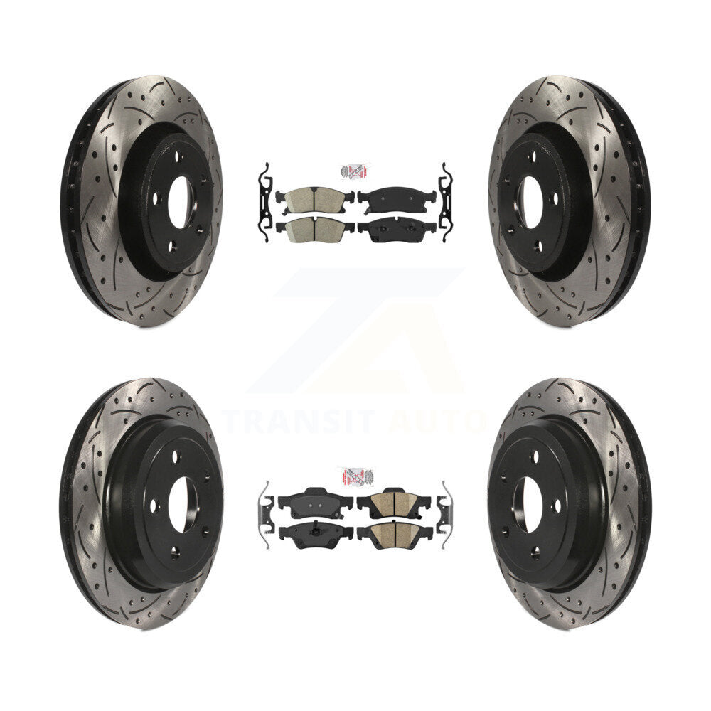 Transit Auto KDA-101830 Disc Brake Kit for 2022 Jeep Grand Cherokee WK - Front and Rear product image