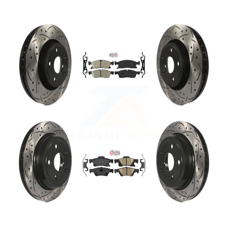 Transit Auto KDA-101830 Disc Brake Kit for 2022 Jeep Grand Cherokee WK - Front and Rear product image