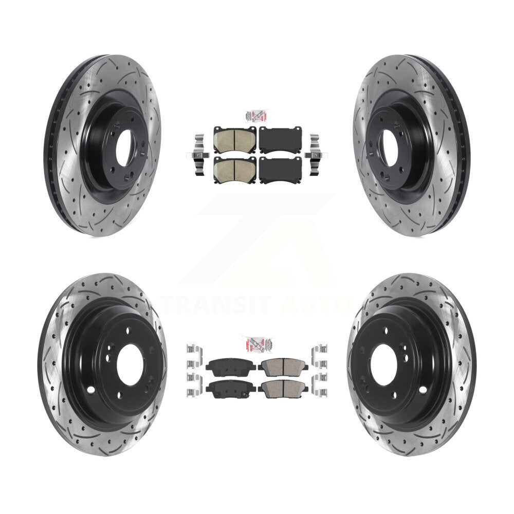 Transit Auto KDA-101835 Disc Brake Kit for 2012-2014 Hyundai Genesis - Front and Rear product image