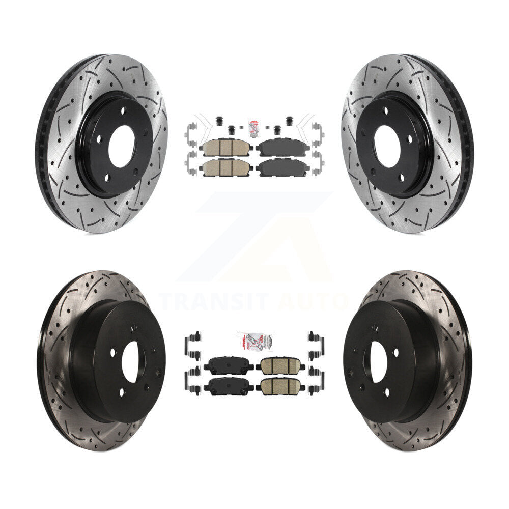 Transit Auto KDA-101844 Disc Brake Kit for 2011-2017 Nissan Quest - Front and Rear product image