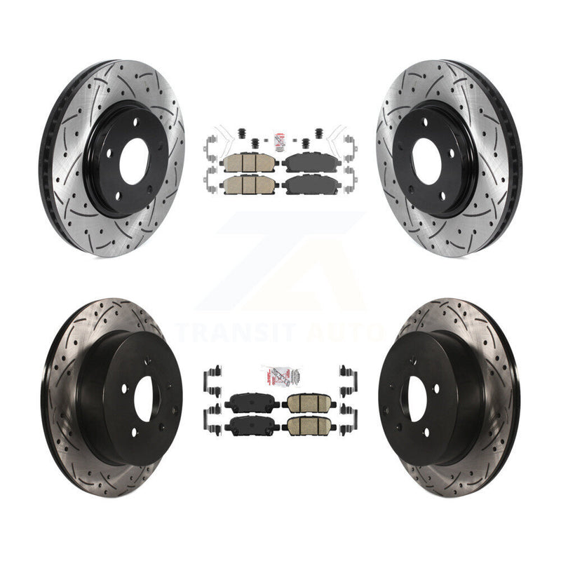 Transit Auto KDA-101844 Disc Brake Kit for 2011-2017 Nissan Quest - Front and Rear product image