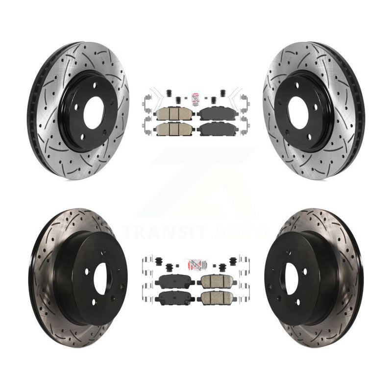 Transit Auto KDA-101845 Disc Brake Kit for 2011-2017 Nissan Quest - Front and Rear product image