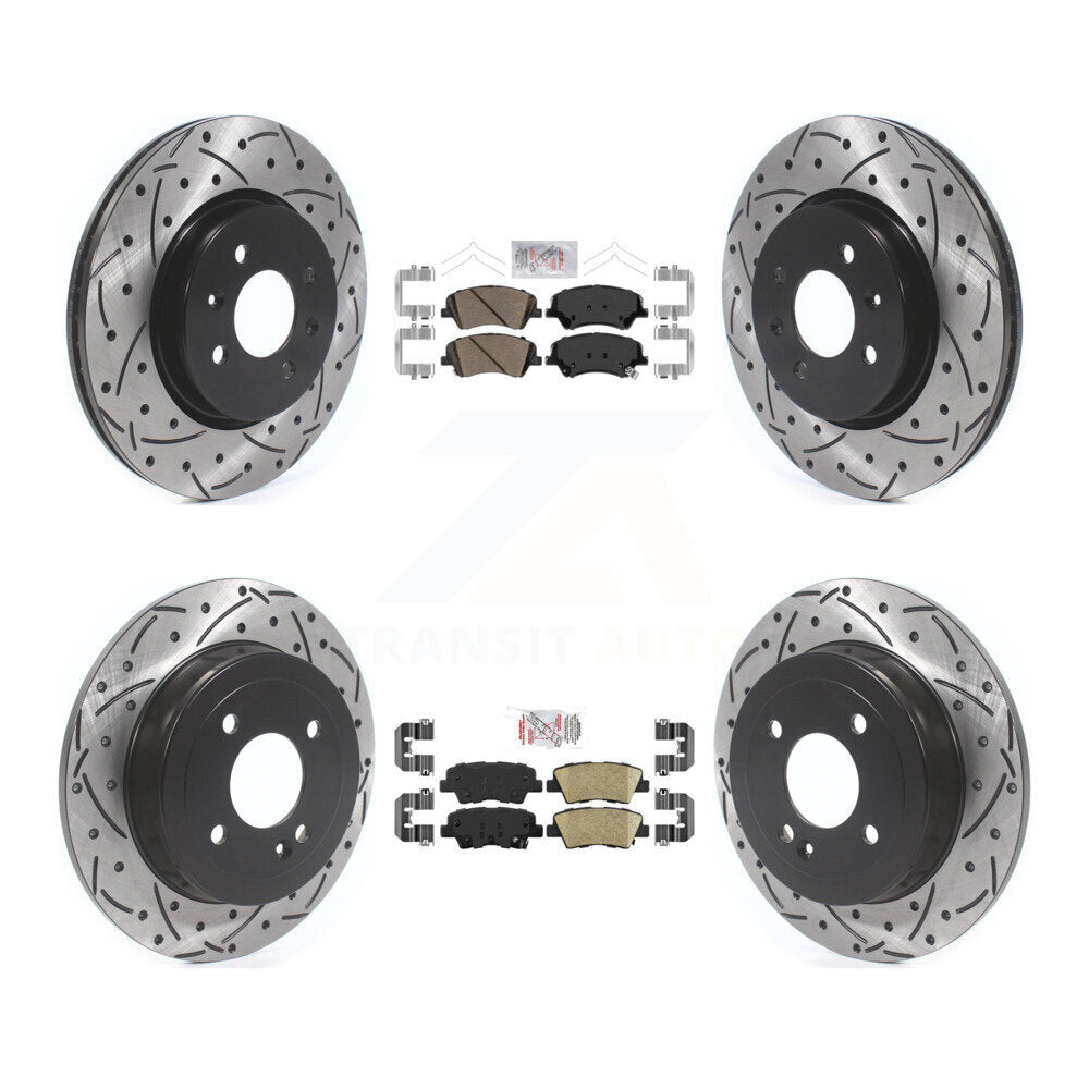 Transit Auto KDA-101848 Disc Brake Kit for 2018-2023 Kia Rio, Hyundai Accent - Front and Rear product image