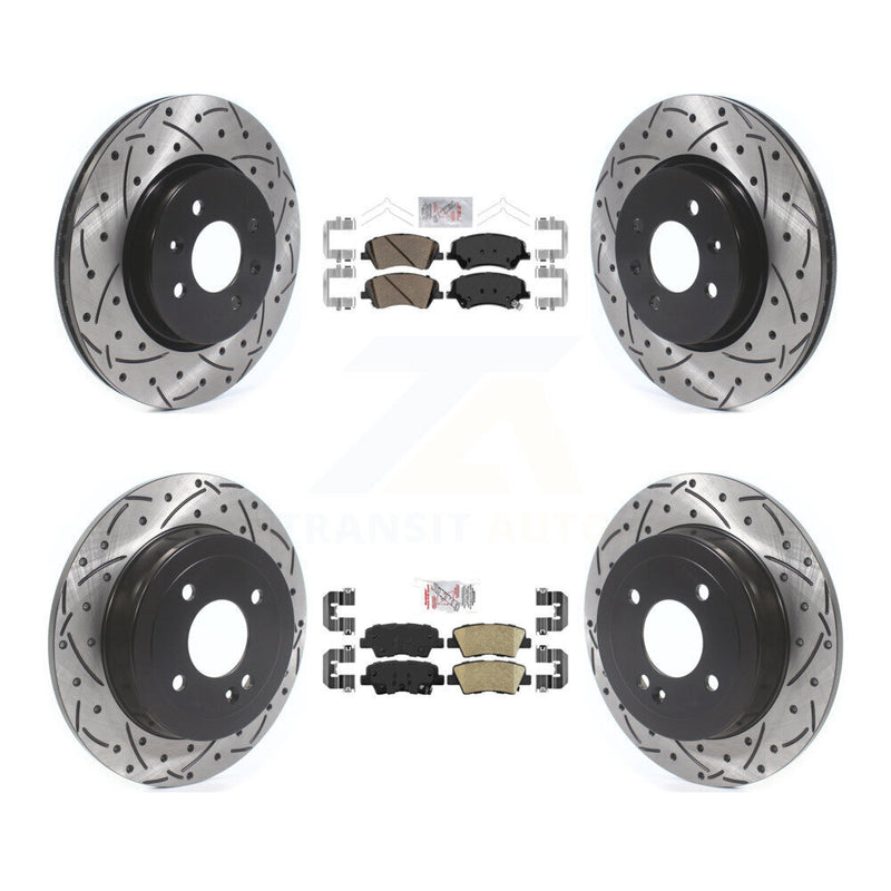 Transit Auto KDA-101848 Disc Brake Kit for 2018-2023 Kia Rio, Hyundai Accent - Front and Rear product image