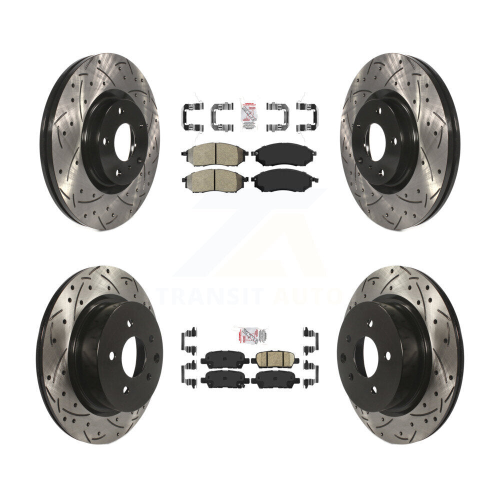 Transit Auto KDA-101850 Disc Brake Kit for 2005-2015 INFINITI Q40, INFINITI QX50, INFINITI EX37 & more - Front and Rear product image