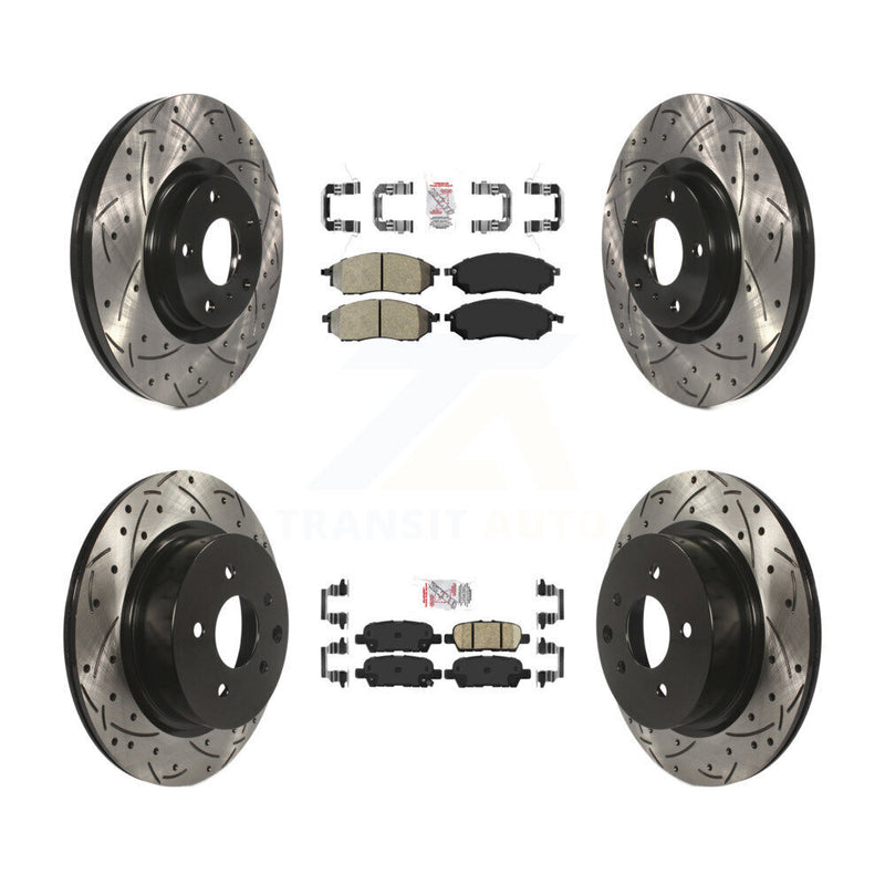 Transit Auto KDA-101850 Disc Brake Kit for 2005-2015 INFINITI Q40, INFINITI QX50, INFINITI EX37 & more - Front and Rear product image