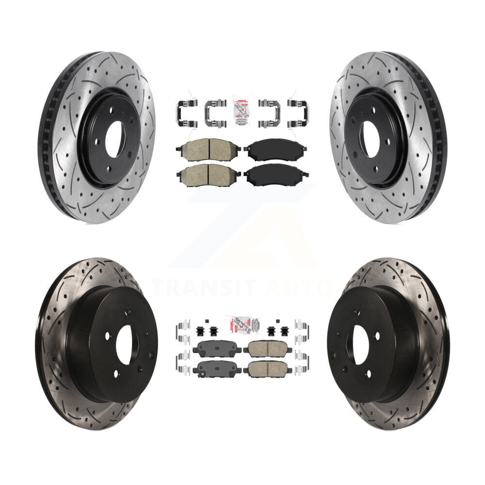 Transit Auto KDA-101851 Disc Brake Kit for 2009-2012 INFINITI FX35 - Front and Rear product image
