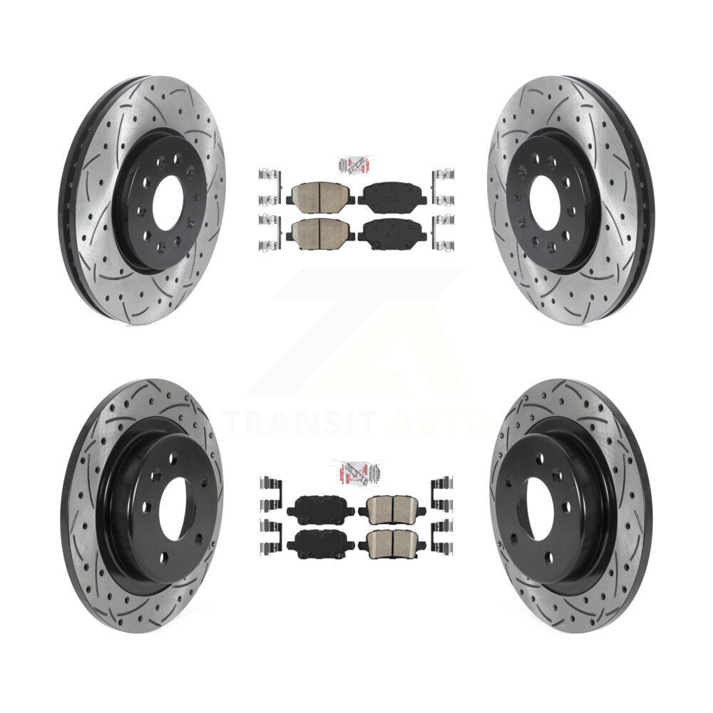 Transit Auto KDA-101856 Disc Brake Kit for 2019-2020 Buick Regal TourX, Chevrolet Equinox, GMC Terrain - Front and Rear product image
