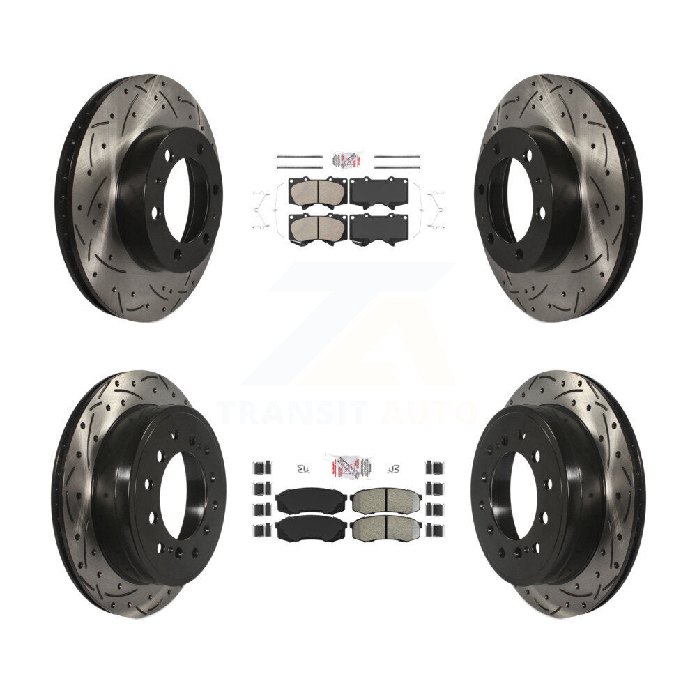 Transit Auto KDA-101860 Disc Brake Kit for 2010-2014 Toyota FJ Cruiser - Front and Rear product image