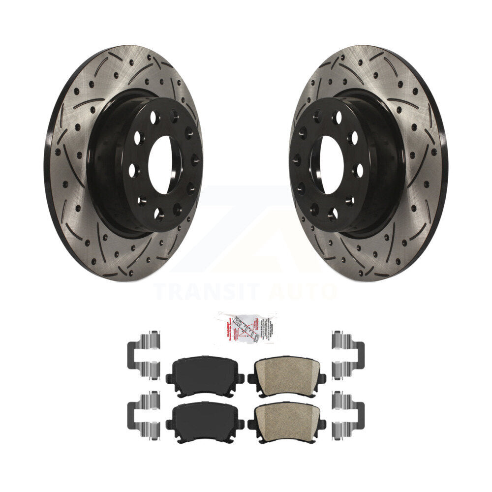 Transit Auto KDA-101917 Disc Brake Kit for 2009-2015 Volkswagen GTI, Audi A3 Quattro - Rear product image