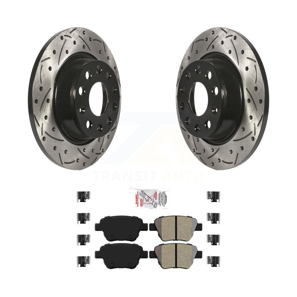Transit Auto KDA-101919 Disc Brake Kit for 2010-2013 Audi A3 Quattro, Volkswagen Eos - Rear product image