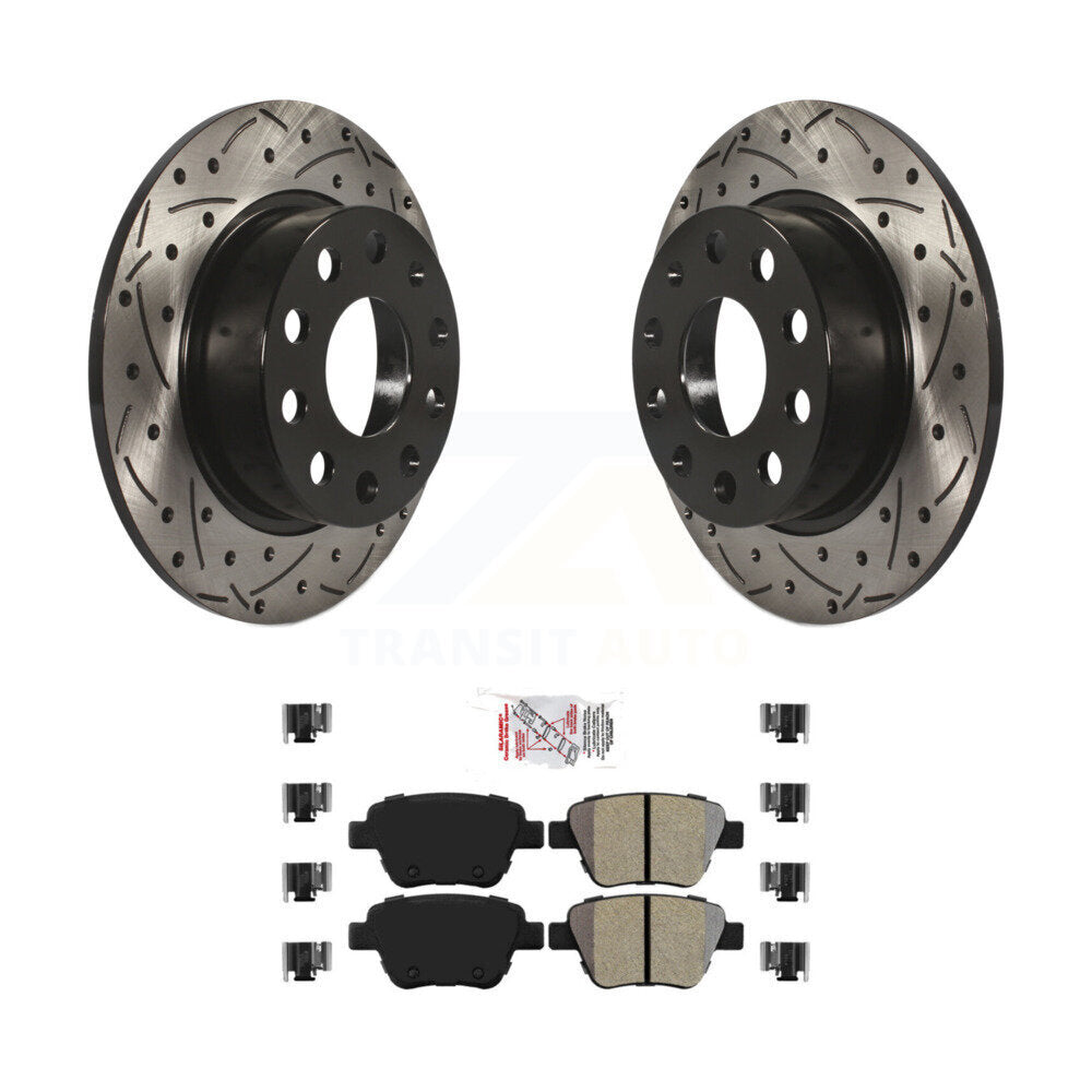 Transit Auto KDA-101923 Disc Brake Kit for 2010-2018 Volkswagen Jetta, Volkswagen GTI, Audi A3 & more - Rear product image