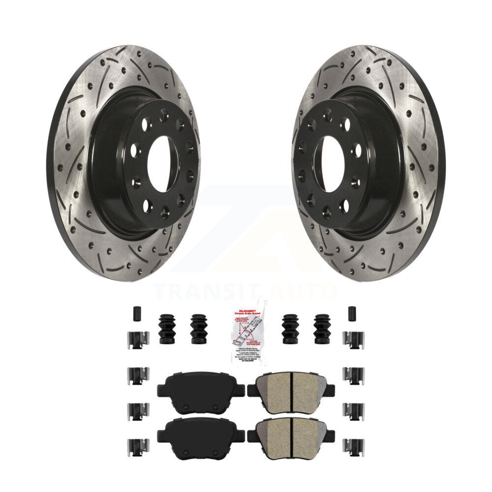 Transit Auto KDA-101928 Disc Brake Kit for 2010-2013 Audi A3 Quattro, Volkswagen Eos - Rear product image