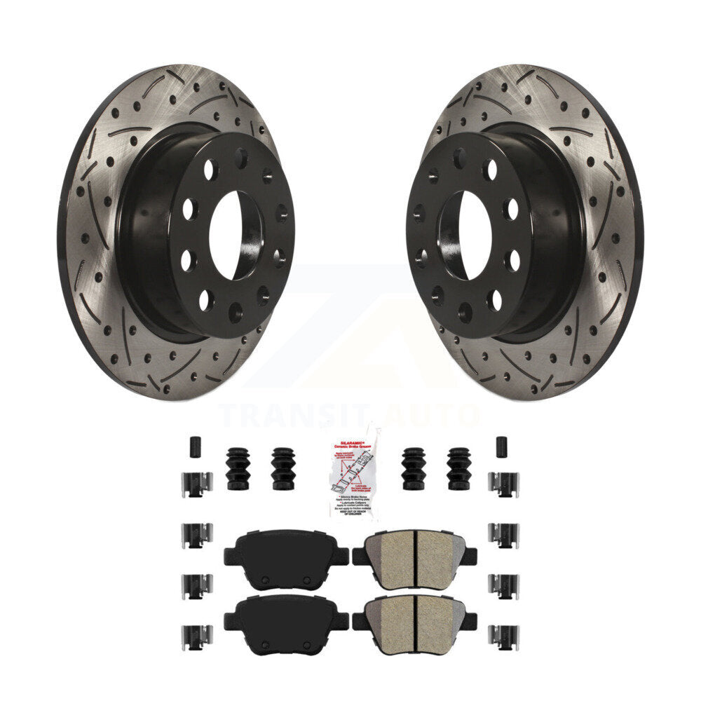 Transit Auto KDA-101934 Disc Brake Kit for 2010-2018 Volkswagen Jetta, Volkswagen GTI, Audi A3 & more - Rear product image