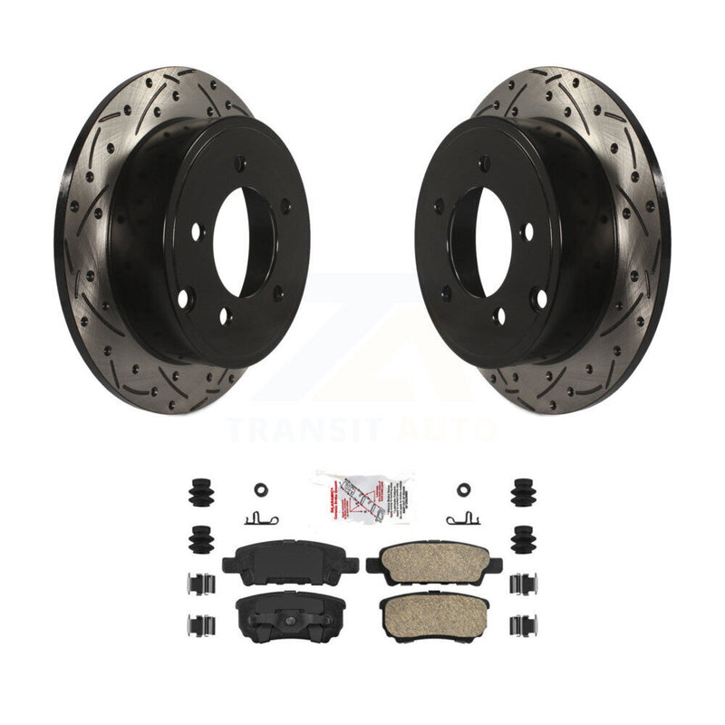 Transit Auto KDA-101965 Disc Brake Kit for 2007-2017 Mitsubishi Lancer, Chrysler 200, Dodge Caliber & more - Rear product image