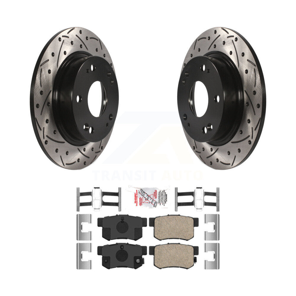 Transit Auto KDA-101978 Disc Brake Kit for 2006-2015 Honda Civic, Acura ILX, Acura CSX - Rear product image