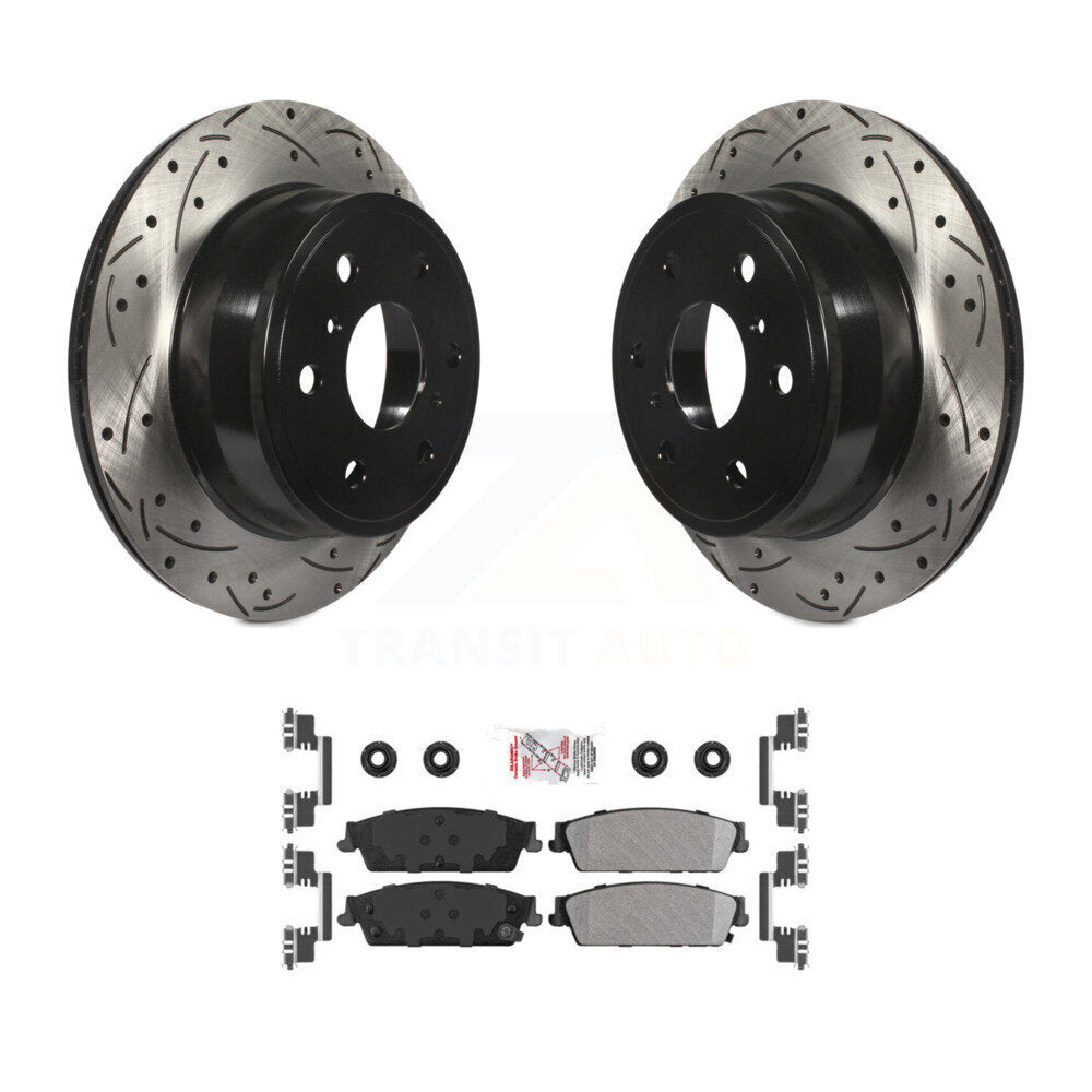 Transit Auto KDA-101980 Disc Brake Kit for 2007-2014 Chevrolet Silverado 1500, Cadillac Escalade, Cadillac Escalade ESV & more - Rear product image