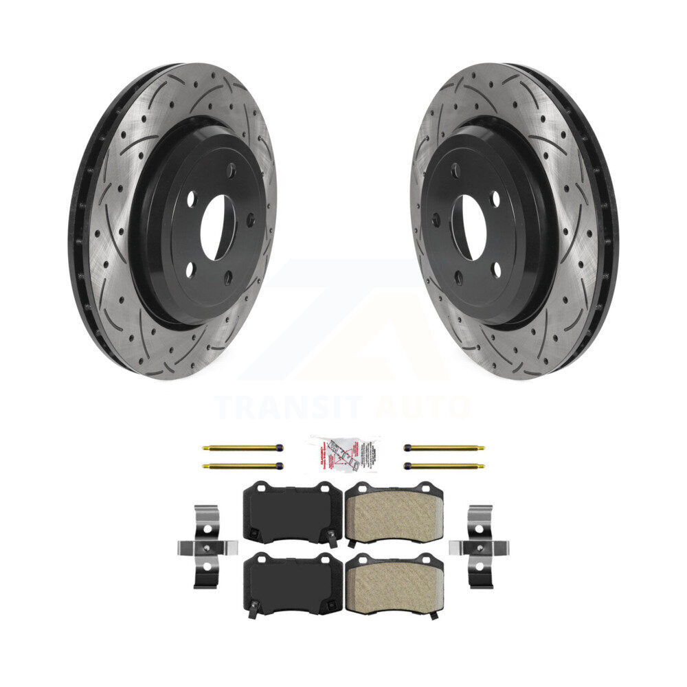 Transit Auto KDA-101991 Disc Brake Kit for 2012-2022 Dodge Durango, Jeep Grand Cherokee - Rear product image