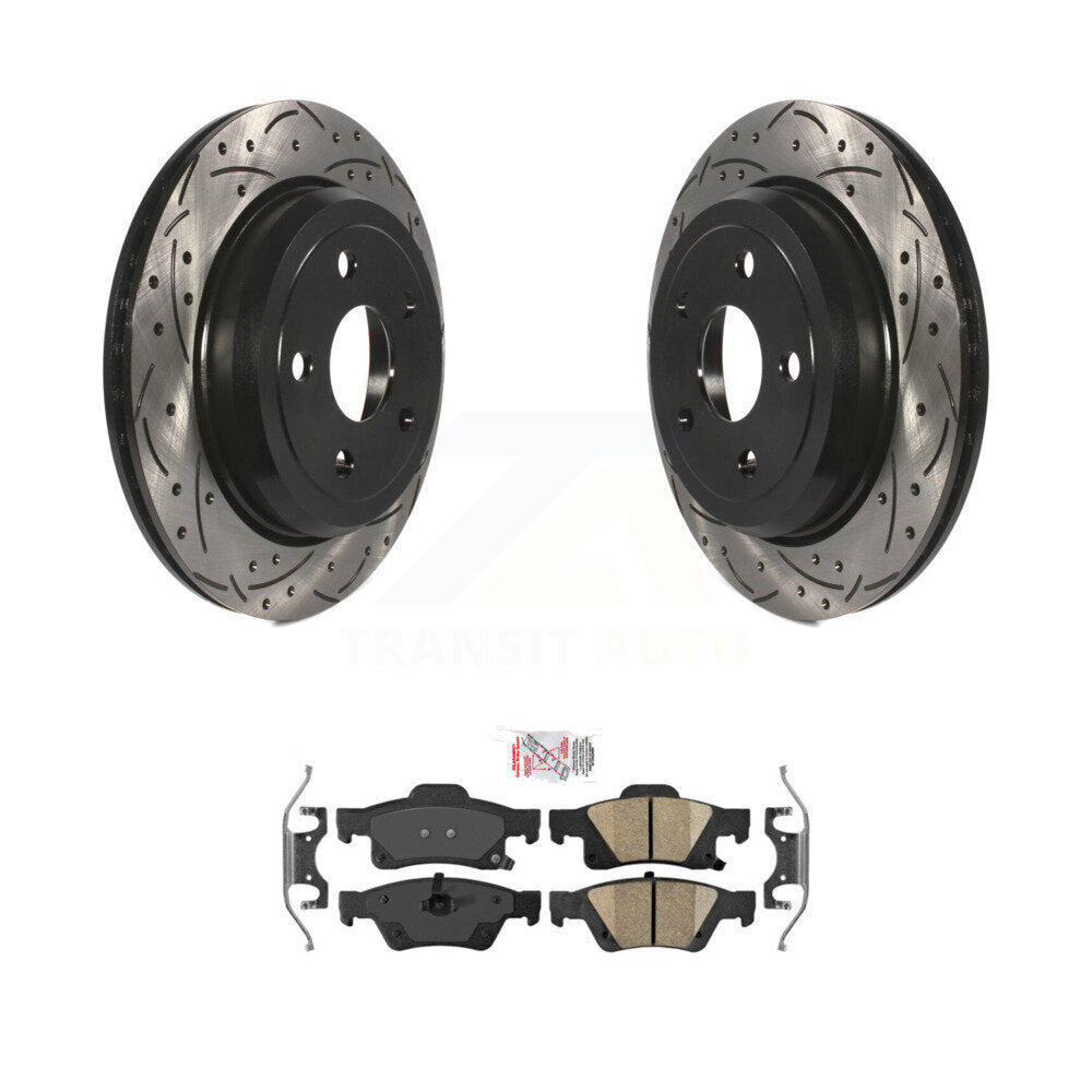 Transit Auto KDA-101993 Disc Brake Kit for 2011-2022 Jeep Grand Cherokee WK, Dodge Durango, Jeep Grand Cherokee - Rear product image