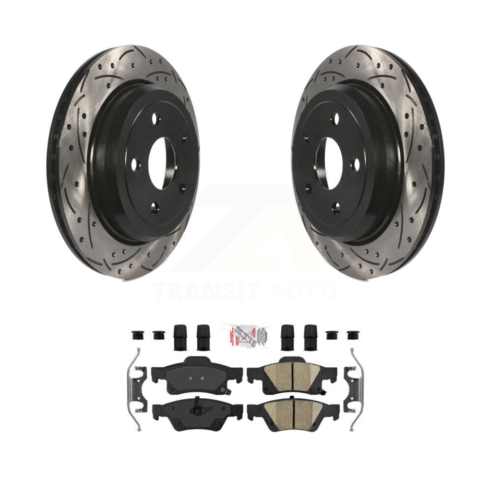 Transit Auto KDA-101994 Disc Brake Kit for 2011-2022 Jeep Grand Cherokee WK, Dodge Durango, Jeep Grand Cherokee - Rear product image
