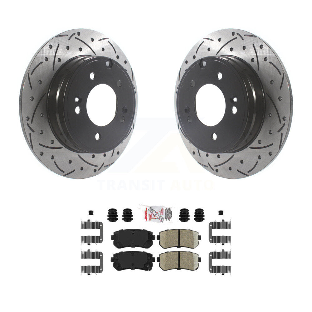 Transit Auto KDA-102000 Disc Brake Kit for 2014-2017 Hyundai Tucson, Hyundai Sonata, Kia Cadenza - Rear product image